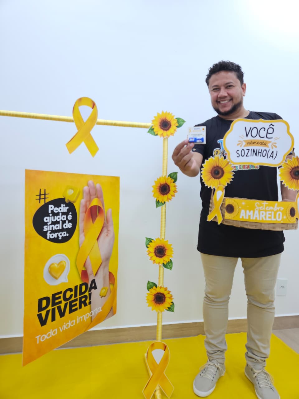 SETEMBRO AMARELO - FAIXA, CARTAZ E CESTA - Imagem 9