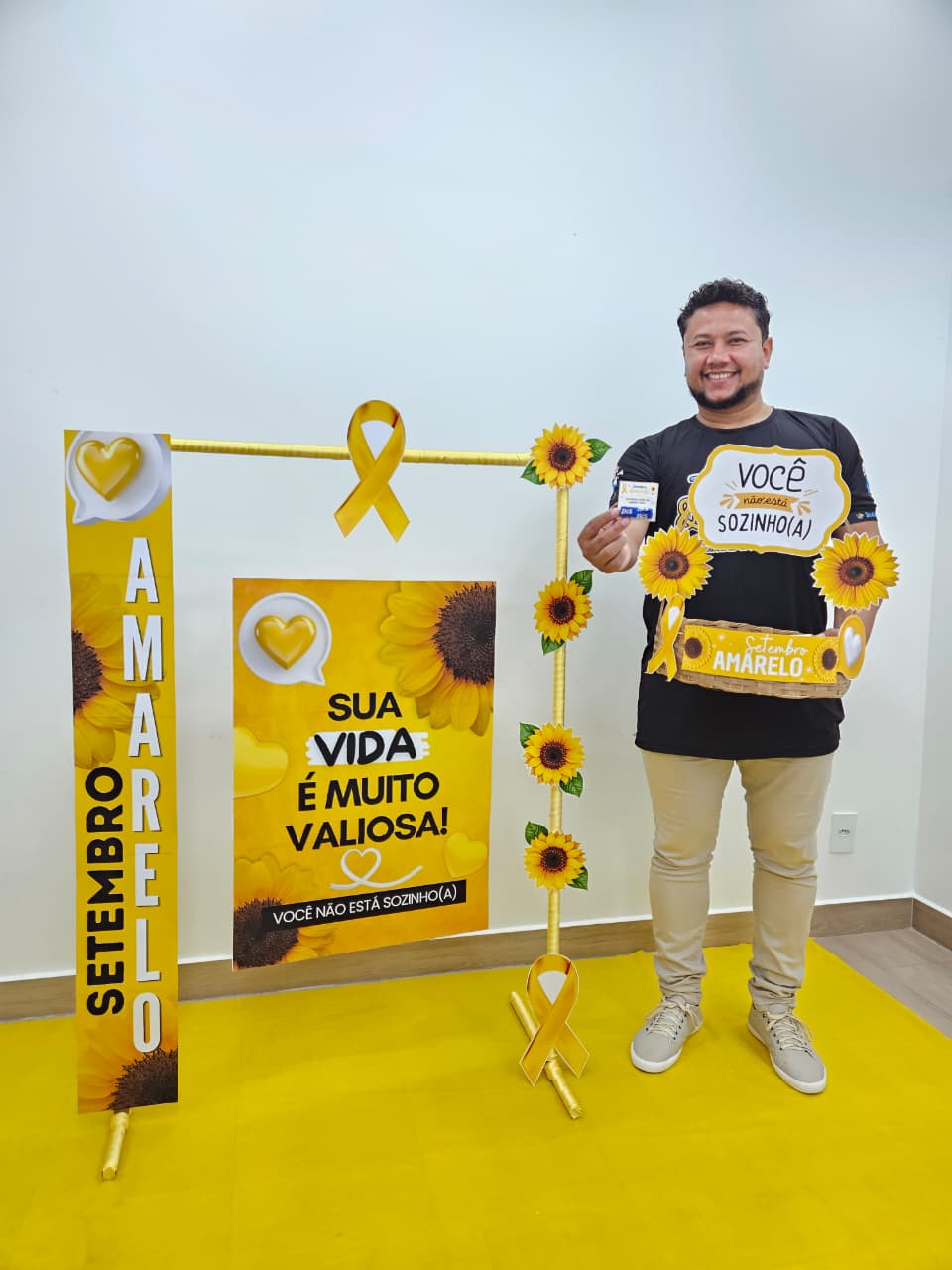 SETEMBRO AMARELO - FAIXA, CARTAZ E CESTA - Imagem 6