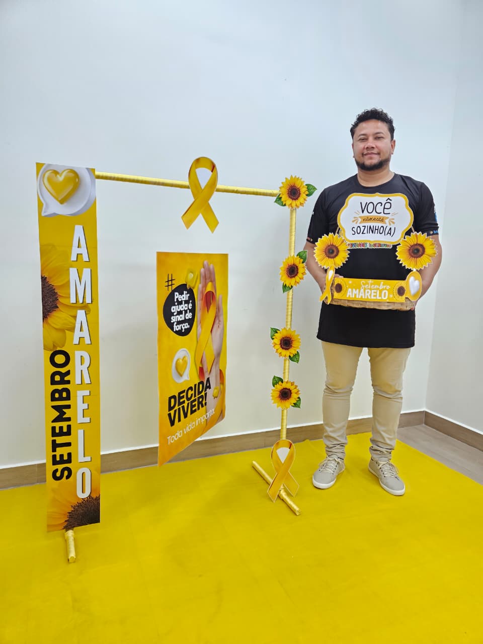SETEMBRO AMARELO - FAIXA, CARTAZ E CESTA - Imagem 7