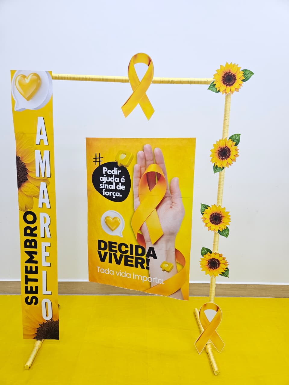 SETEMBRO AMARELO - FAIXA, CARTAZ E CESTA - Imagem 4
