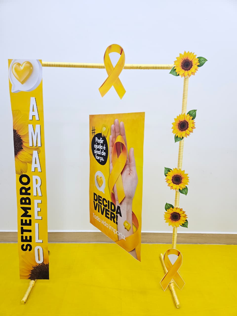 SETEMBRO AMARELO - FAIXA, CARTAZ E CESTA - Imagem 5