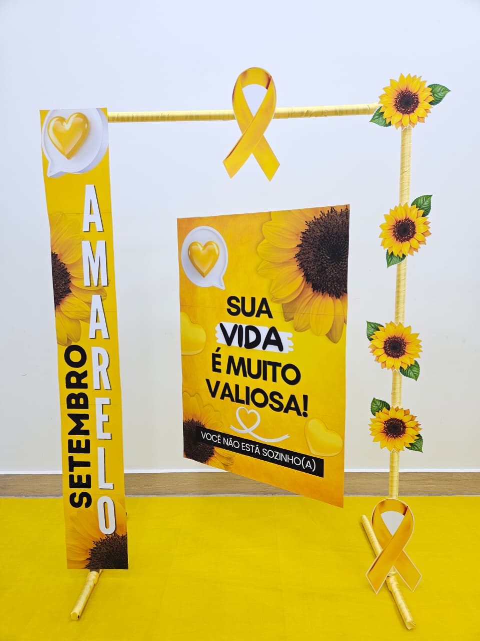 SETEMBRO AMARELO - FAIXA, CARTAZ E CESTA - Imagem 3