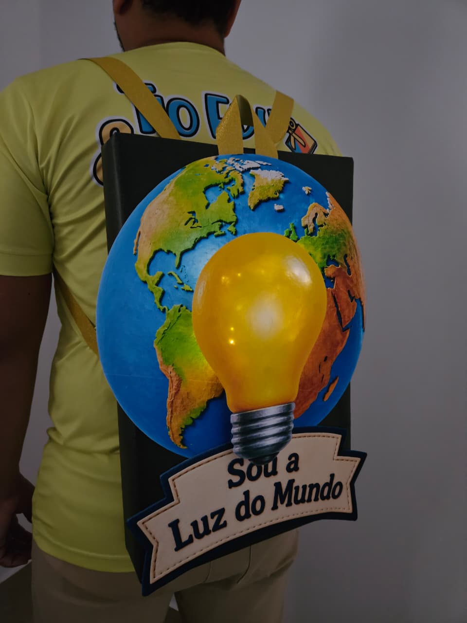 MOCHILA MALUCA SOU A LUZ DO MUNDO - Imagem 8