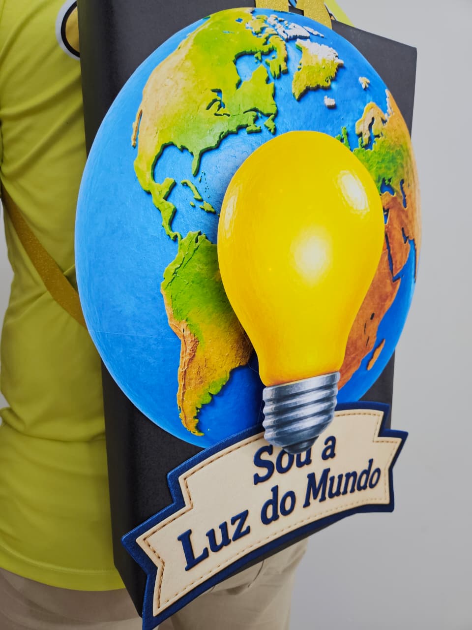 MOCHILA MALUCA SOU A LUZ DO MUNDO - Imagem 6