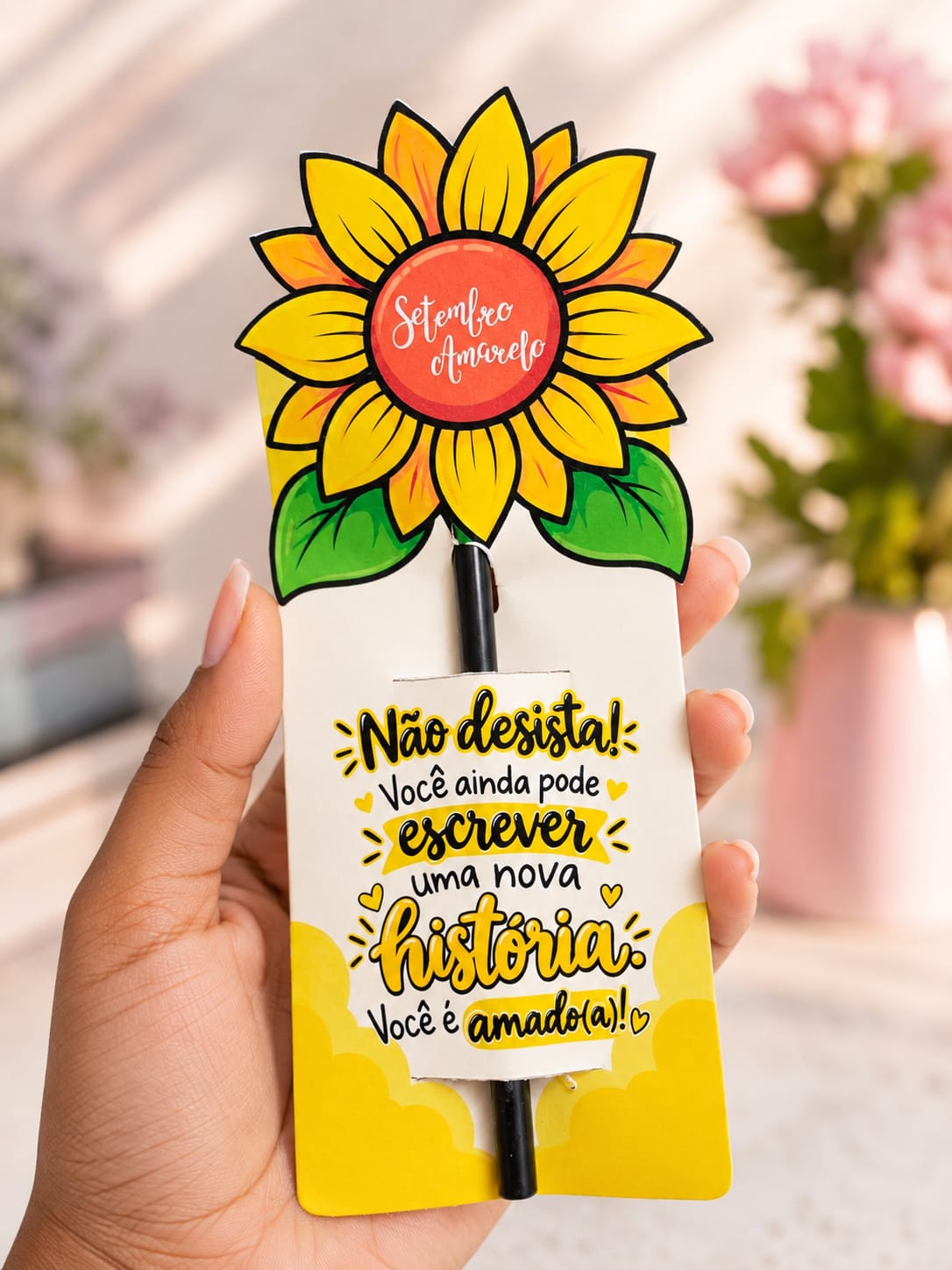Tag para Caneta/Lápis – Setembro Amarelo - Imagem 6