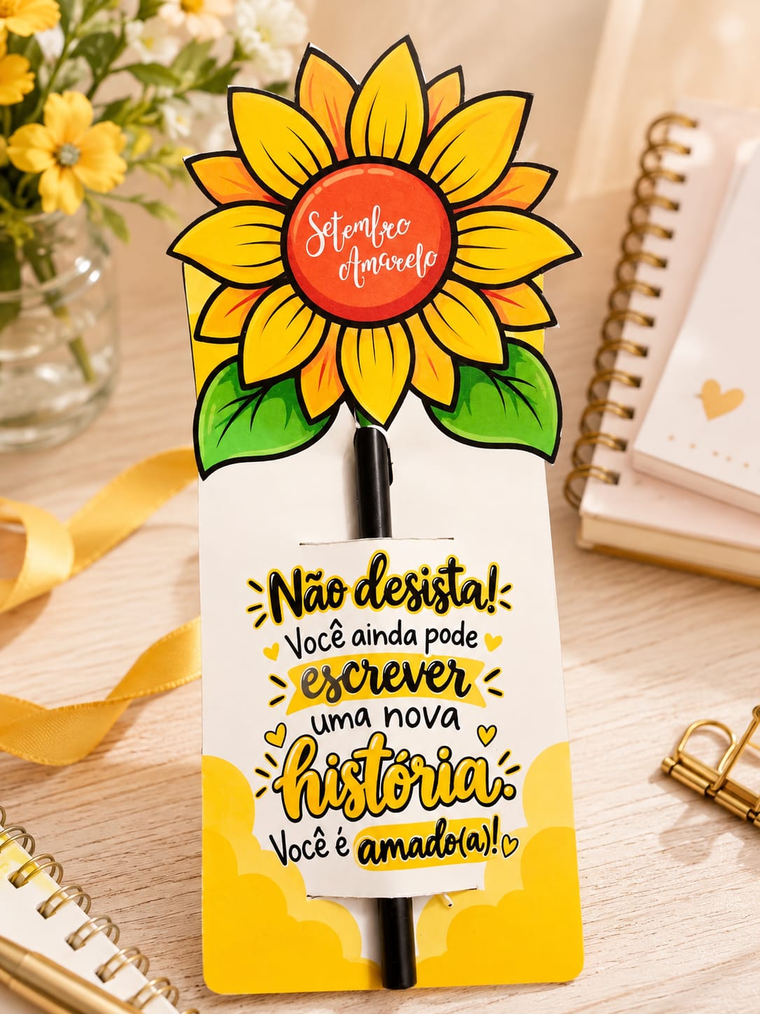 Tag para Caneta/Lápis – Setembro Amarelo - Imagem 4