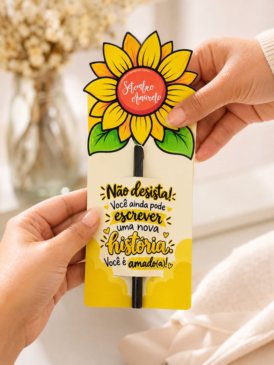 Tag para Caneta/Lápis – Setembro Amarelo - Imagem 3