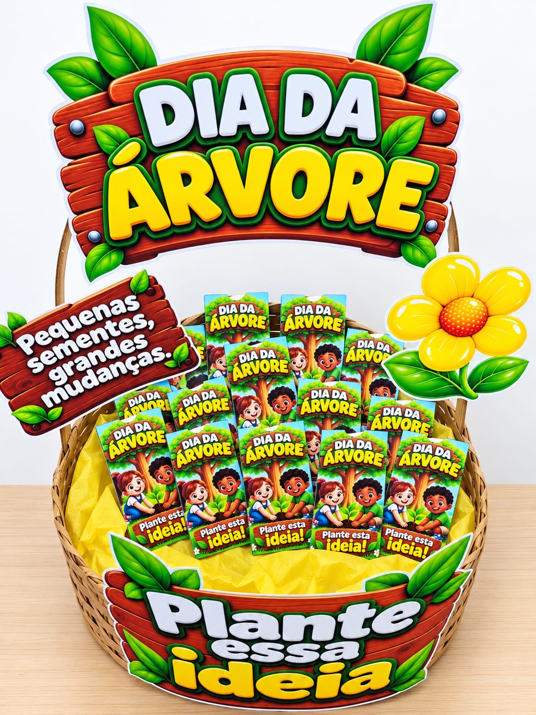 CESTA + ENVELOPE PARA SEMENTES - DIA DA ÁRVORE - Imagem 14