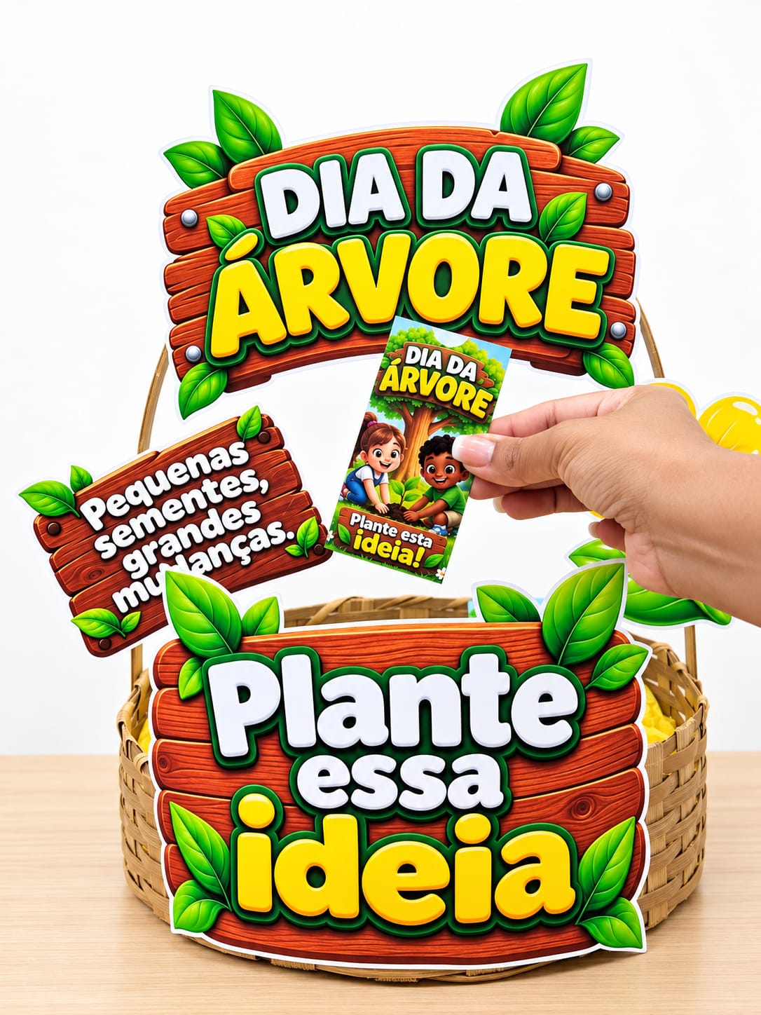 CESTA + ENVELOPE PARA SEMENTES - DIA DA ÁRVORE - Imagem 12