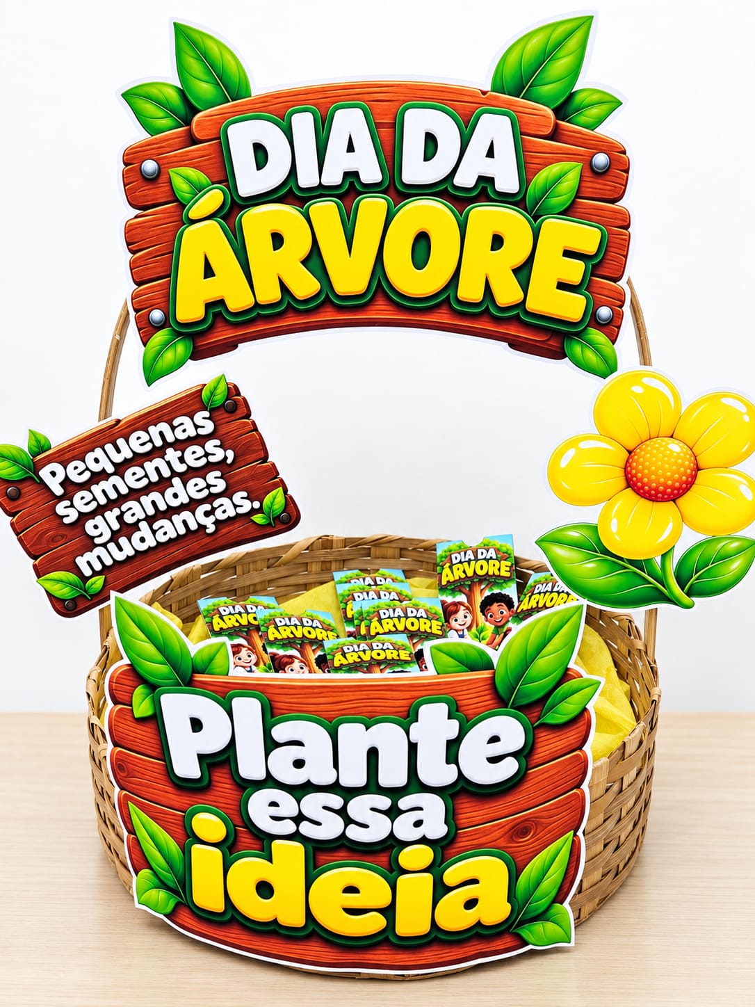 CESTA + ENVELOPE PARA SEMENTES - DIA DA ÁRVORE - Imagem 7
