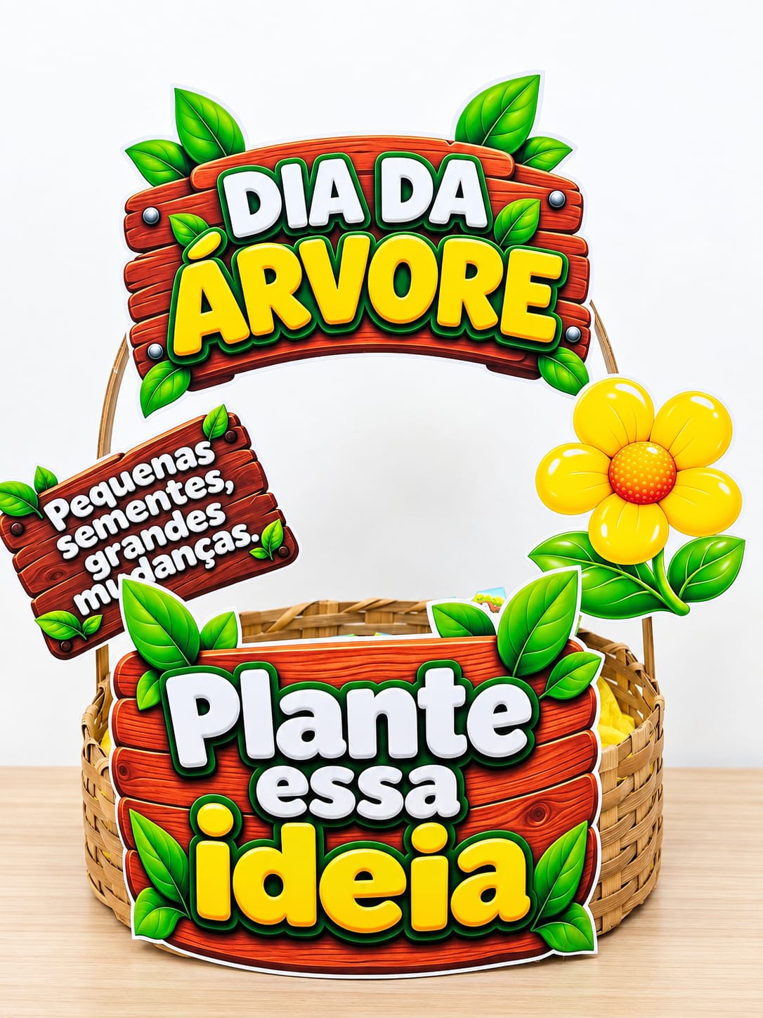 CESTA + ENVELOPE PARA SEMENTES - DIA DA ÁRVORE - Imagem 6