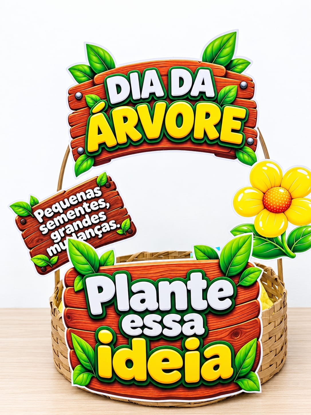 CESTA + ENVELOPE PARA SEMENTES - DIA DA ÁRVORE - Imagem 3