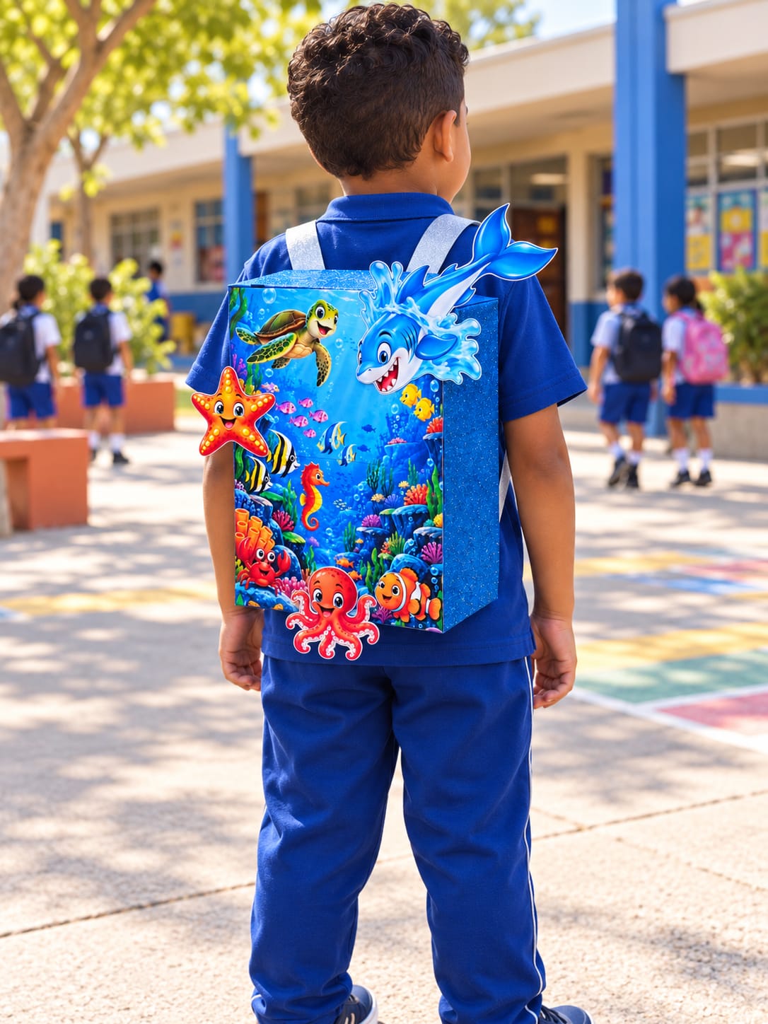 MOCHILA MALUCA FUNDO DO MAR - Imagem 2