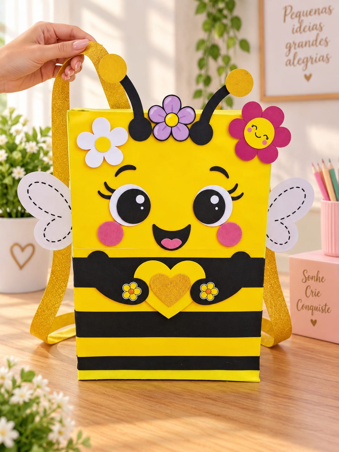 MOCHILA MALUCA ABELHINHA - Imagem 4