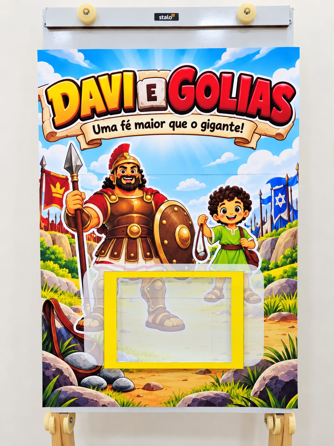 CARTAZ INTERATIVO + SQUISHY - DAVI E GOLIAS - Imagem 4