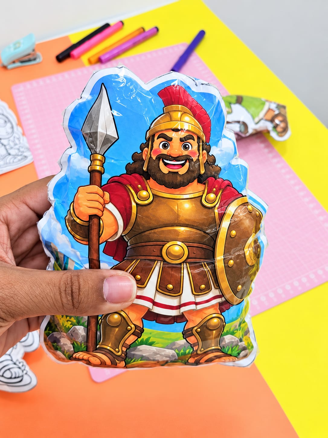 CARTAZ INTERATIVO + SQUISHY - DAVI E GOLIAS - Imagem 7
