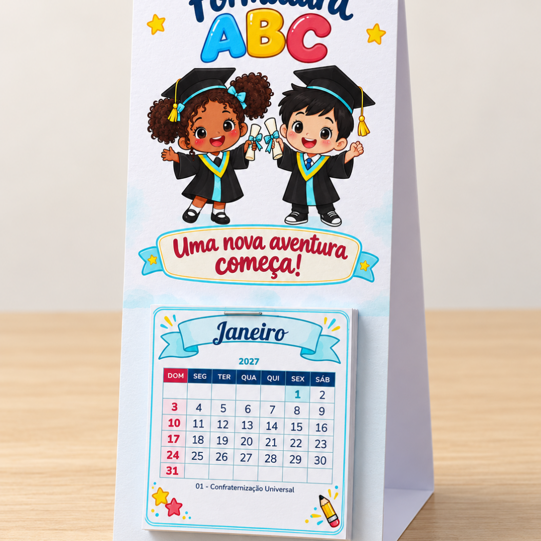 Calendário de mesa Formatura ABC 2027