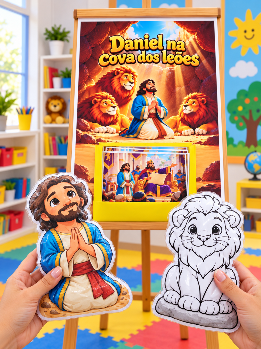 CARTAZ INTERATIVO + SQUISHY - DANIEL NA COVA DOS LEÕES - Imagem 5