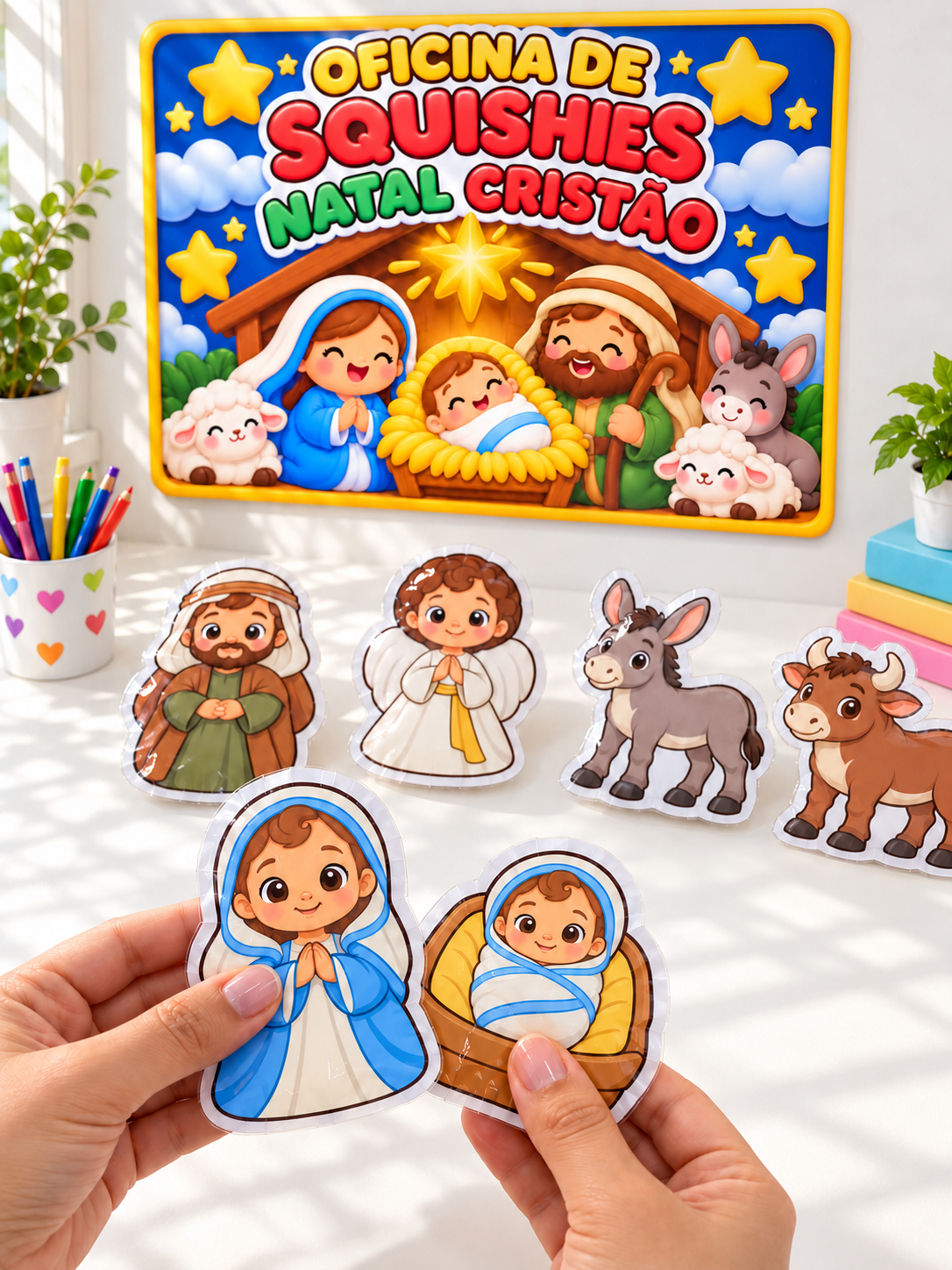 OFICINA DE SQUISHIES NATAL CRISTÃO