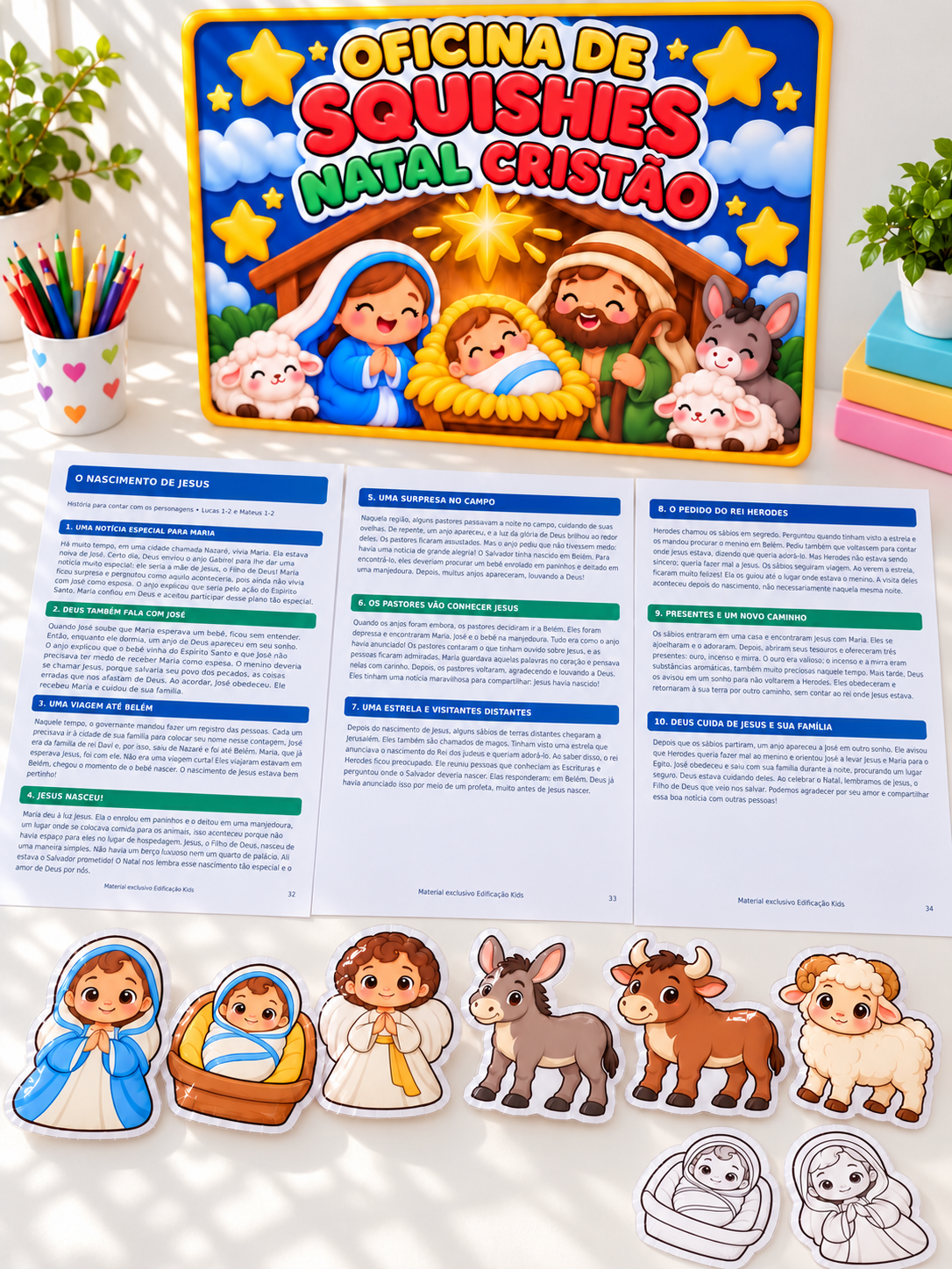 OFICINA DE SQUISHIES NATAL CRISTÃO - Imagem 6