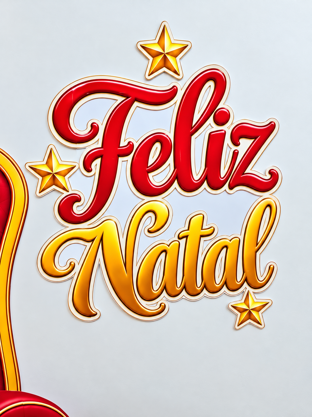 CENÁRIO DE NATAL COM TRONO VERMELHO - Imagem 3