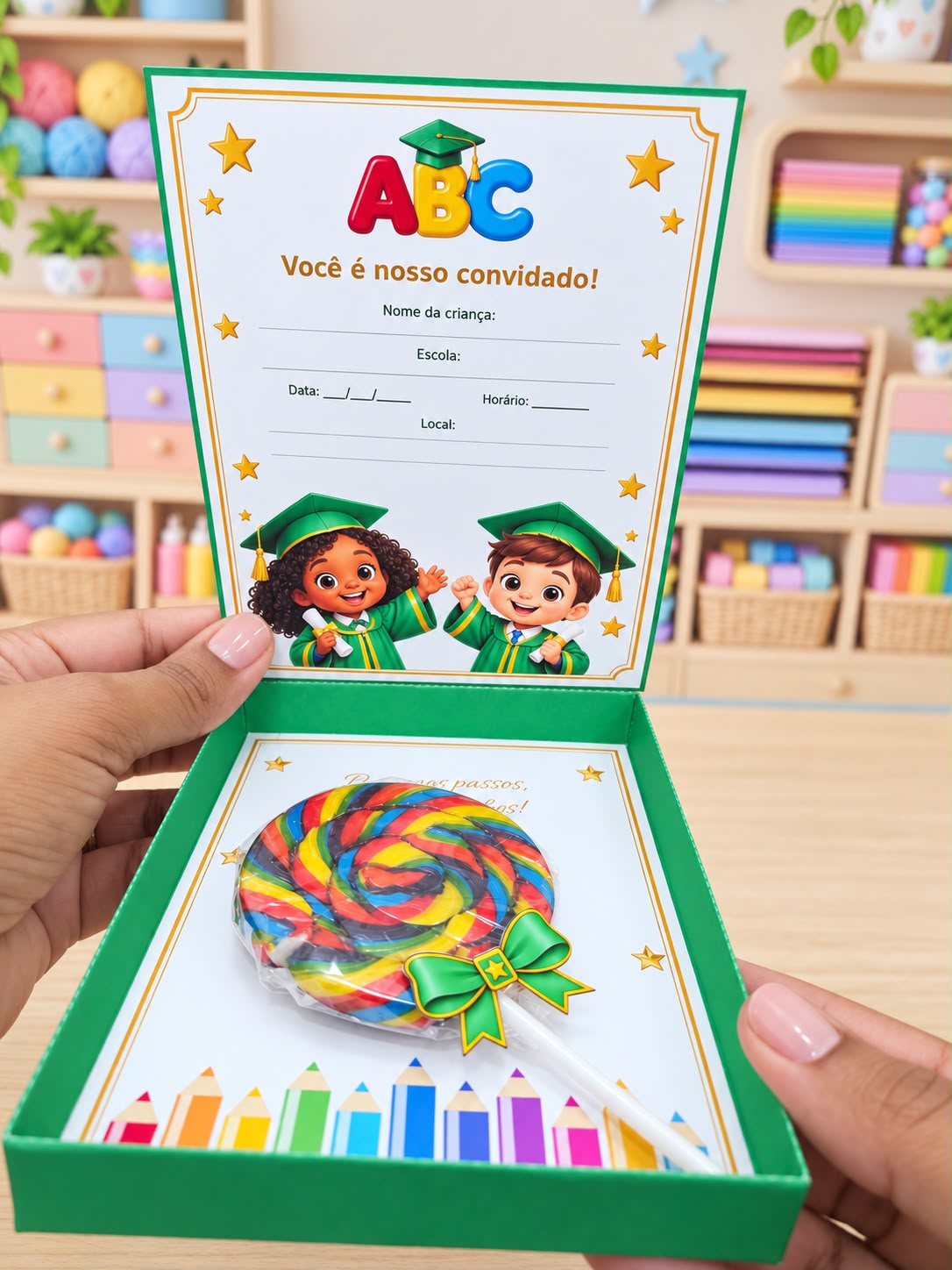 CONVITE FORMATURA ABC – CAIXA VERDE - Imagem 3