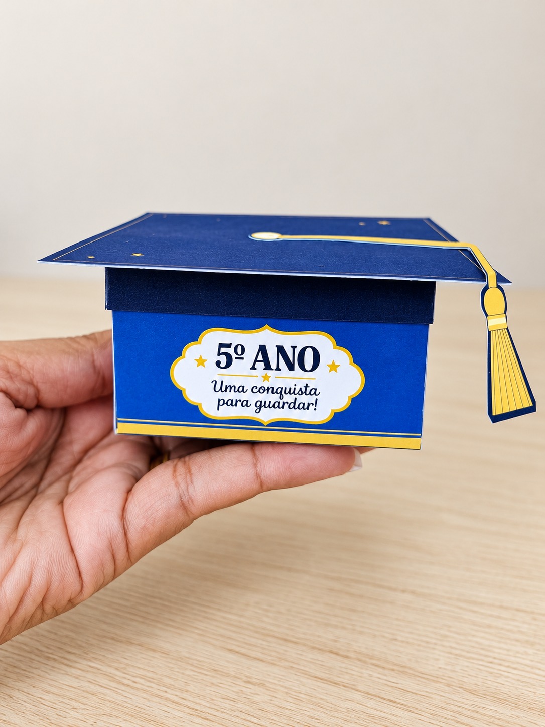 LEMBRANCINHA FORMATURA 5º ANO – CAIXINHA CAPELO