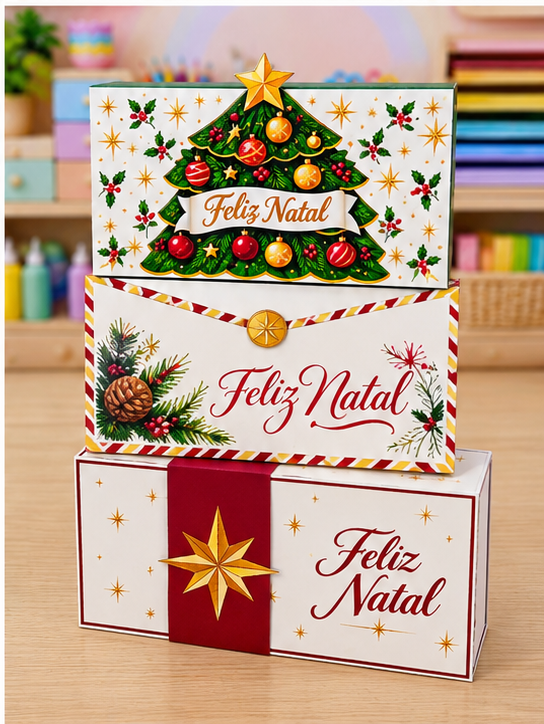 EMBALAGENS DE NATAL PARA CAIXA DE BOMBOM - Imagem 2